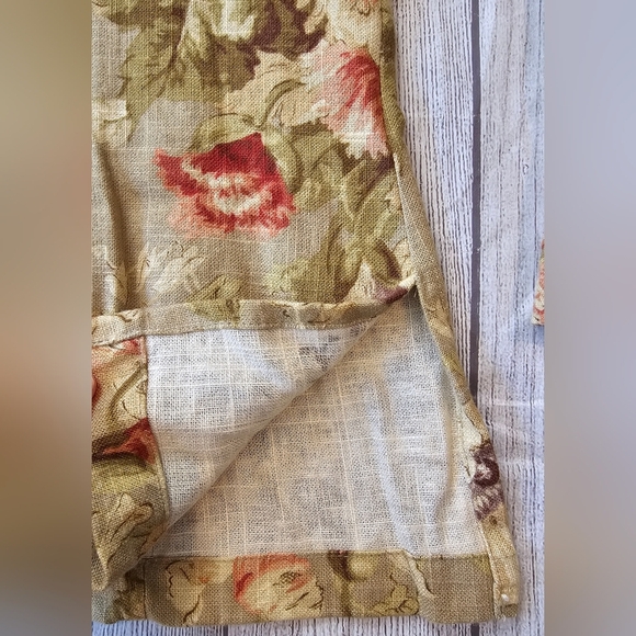 Coldwater Creek Women's XL Vintage USA Floral Tapestry Linen Rayon Buttons - Picture 8 of 10